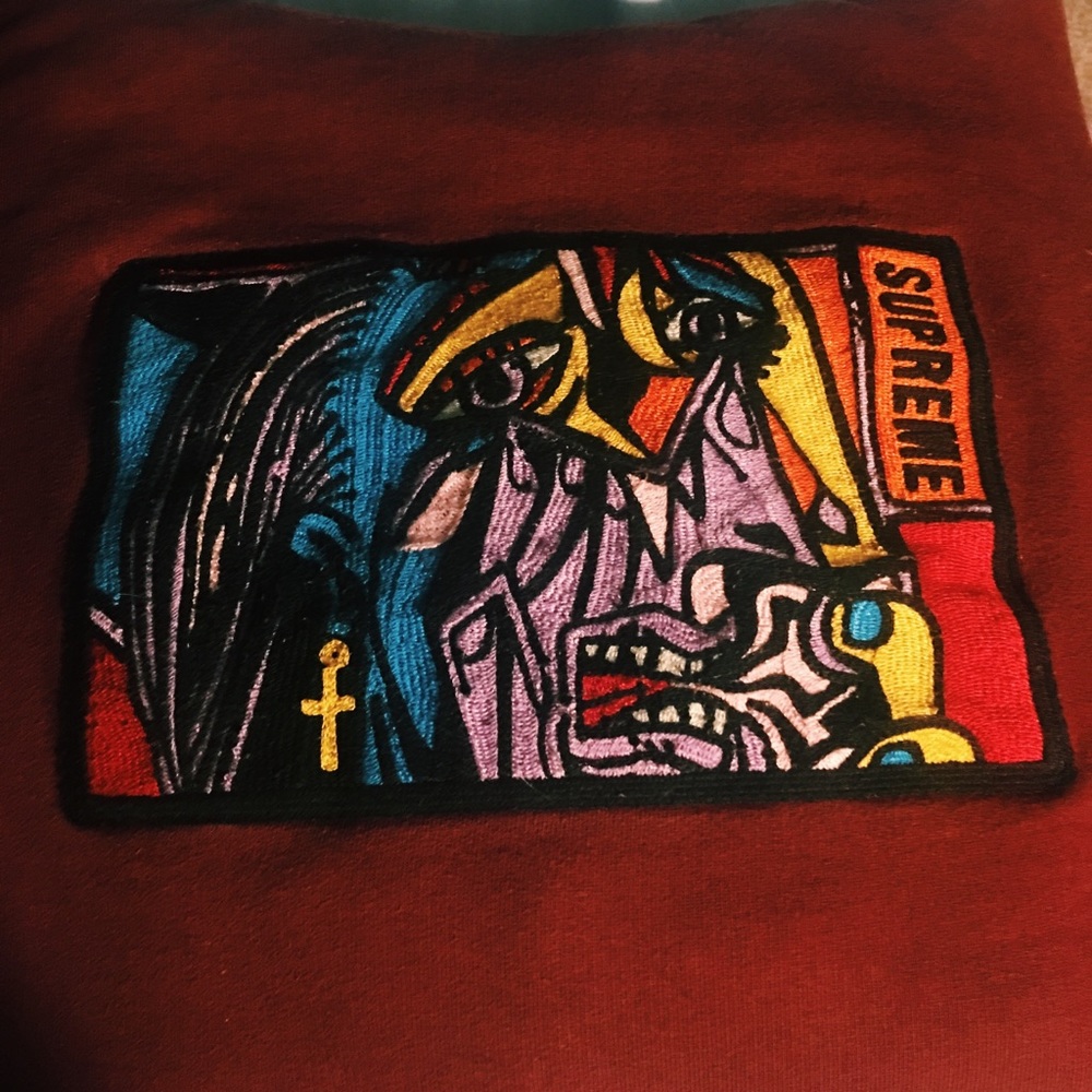 Authentic Supreme Chainstitch Sweatshirt.